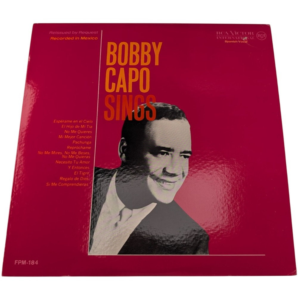 Bobby Capo Sings LP 1967 US RCA FPM-184 Mono Rockaway Reissue Ex/VG+